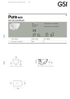 унитаз подвесной PURA безободковый с водоворотной системой смыва Swirlflush фаянсовый белый арт-881111 — фото 4, Подвесные унитазы