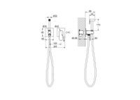 Товар: AQ1220BG ОБЕРОН комплект для гигиенического душа встроенный 2 отв. (смеситель + гигиеническая лейка + шланг), шлиф. золото - фото 3 AQ1220BG ОБЕРОН комплект для гигиенического душа встроенный 2 отв. (смеситель + гигиеническая лейка + шланг), шлиф. золото — фото 3, Гигиенические души