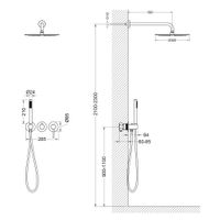 Товар: Душевая система встроенная Timo Saona SX-2349/19SM розовое золото - фото 4 Душевая система встроенная Timo Saona SX-2349/19SM розовое золото — фото 4, Встраиваемые душевые комплекты