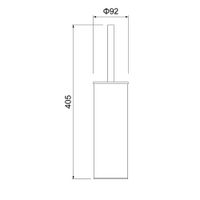 Щетка для туалета настенно-напольная Timo Saona никель арт-13161/13 — фото 3, Ершики для унитаза