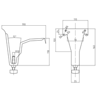 Ножки для стальных ванн IBERICA BLANCA универсальные (IB-SF-1) — фото 7, Комплектующие для душевого оборудования