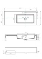 Товар: Раковина КВАДРО Про 100, правая арт-1A733231QA01R - фото 6 Раковина КВАДРО Про 100, правая арт-1A733231QA01R — фото 6, Раковины подвесные