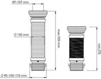 Гибкая подводка для выпуска унитаза Aquanet арт-00342072 — фото 5, Комплектующие для туалета