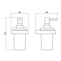 Дозатор Timo Luiro черное золото арт-18439/18 — фото 2, Дозаторы
