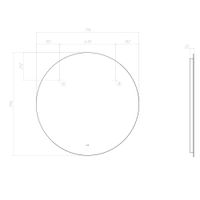 Зеркало с подсветкой VIGO Otti Classic 800 085 — фото 8, Зеркала в ванную комнату