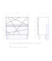 Тумба под раковину VIGO Geometry 2-80 напольная белый (tn.bsf.GEO.9696.80.2Y) — фото 7, Тумбы под раковину