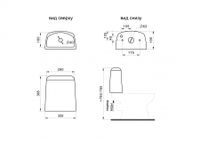 ЦЕЗАРЬ Унитаз-компакт, 2-режимная арматура (Oliveira), сиденье дюропласт Soft-close, Clip up (тонкое 1WH302415 — фото 10, Напольные унитазы