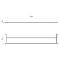 Полотенцедержатель двойной Timo Petruma никель арт-15256/13 — фото 4, Полотенцедержатели