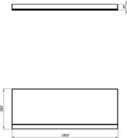 Фронтальный экран Aquanet Grenada 180 00139574 — фото 3, Экраны для ванн