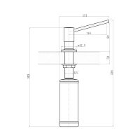 Диспенсер МАРКО, цвет Нуар Классик (MARKO FL, Noir Classic) 707.728.0000.501C — фото 1, Дозаторы