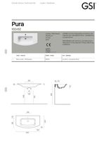 раковина подвесная/встраиваемая PURA 102x52 белый арт-8825111 — фото 6, Раковины подвесные