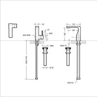 Смеситель для раковины Bravat Arc F16061K-2-ENG, черный — фото 2, Смесители для раковины