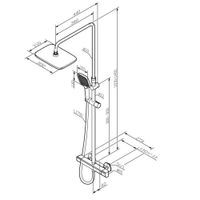 Товар: F078F422 Func, душ. система: см-ль д/душа с ТМС, душ.штанга, верхн. душ квадр., ручн.душ, черный - фото 9 F078F422 Func, душ. система: см-ль д/душа с ТМС, душ.штанга, верхн. душ квадр., ручн.душ, черный — фото 9, Душевые стойки
