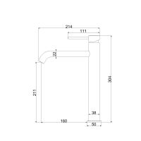 Товар: Смеситель для раковины City VBF-2C2BG однорычажный, брашированное золото - фото 3 Смеситель для раковины City VBF-2C2BG однорычажный, брашированное золото — фото 3, Смесители для раковины