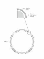 Товар: Зеркало Reflexion Moon RF5648MN - фото 10 Зеркало Reflexion Moon RF5648MN — фото 10, Зеркала в ванную комнату