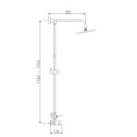 Смеситель Colorado для душа, душевой комплект, головной душ, арт-CO282.5/5 — фото 2, Душевые стойки
