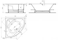 Товар: МЕЛВИЛЛ Ванна акриловая 140х140 см., без монтажного комплекта, САНТЕК 1WH302402 - фото 6 МЕЛВИЛЛ Ванна акриловая 140х140 см., без монтажного комплекта, САНТЕК 1WH302402 — фото 6, Акриловые ванны