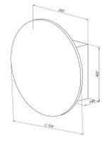 Зеркальный шкаф Aquanet Оптима 70 белый, с LED подсветкой арт-00344785 — фото 8, Зеркальные шкафы в ванную