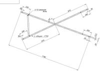 Каркас сварной для акриловой ванны Aquanet Cariba 170x75 00140178 — фото 3, Комплектующие