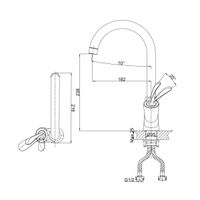 Товар: Смеситель для кухни D&K Venice , белый арт-DA1032456 - фото 2 Смеситель для кухни D&K Venice , белый арт-DA1032456 — фото 2, Смесители для кухни