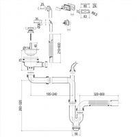 Арматура сливная MILACIO MCU.015.SS нержавеющая сталь — фото 4, Прочие комплектующие для слива и канализации