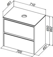 Тумба под раковину Allen Brau Activity 70 1.34011.CGM олива матовый/олива браш — фото 4, Тумбы под раковину