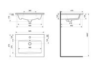 Раковина SANTEK Элина 60 мебельная белый (WH501606) — фото 12, Раковины подвесные