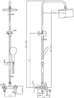 Душевая стойка Aquanet Passion R3 арт-AF300-72-R-B — фото 8, Душевые стойки