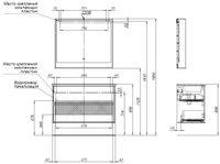 Тумба под раковину Aquanet Милан 105 белый глянец арт-00339970 — фото 14, Тумбы под раковину