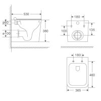 Товар: Унитаз подвесной сиденье SoftClose, технология смыва Invisible, скрыт крепеж. 530х365х380 арт-AQM2015PRO - фото 2 Унитаз подвесной сиденье SoftClose, технология смыва Invisible, скрыт крепеж. 530х365х380 арт-AQM2015PRO — фото 2, Подвесные унитазы