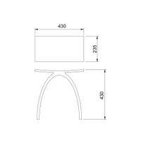 Стульчик для ванной прозрачный ABBER Kristall AT1739Onyx черный — фото 4, Сиденья
