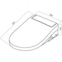 Clean Care электронная крышка-биде арт-CCC7851WH — фото 8, Сиденья для унитаза