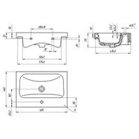 Тумба подвесная с умывальником SKANDI 60 /дуб золотой Крафт/ AQUA DE MARCO 5060CRAFTCSCA/H — фото 14, Тумбы с раковиной