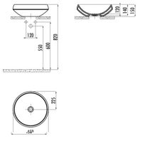 CREAVIT Раковина (45 см) арт-DE045-00CB00E-0000 — фото 2, Раковины накладные