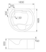 Товар: Акриловая ванна Gemy арт-G9063 K - фото 3 Акриловая ванна Gemy арт-G9063 K — фото 3, Акриловые ванны