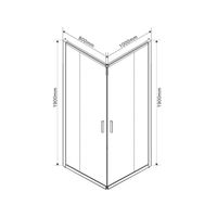 Душевой уголок Garda , 1000*800, брашированный никель, стекло прозрачное арт-VSS-1G8010CLBN — фото 4, Прямоугольные душевые уголки