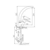 Товар: SA006.5/2 SAZAVA - смеситель кухонный - фото 2 SA006.5/2 SAZAVA - смеситель кухонный — фото 2, Смесители для кухни
