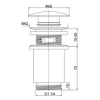 Товар: Донный клапан Timo 8011/13 никель - фото 2 Донный клапан Timo 8011/13 никель — фото 2, Донные клапаны