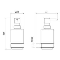 Дозатор Timo Luiro 18539/03 черный — фото 2, Дозаторы