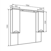 Товар: Зеркальный шкаф ELEGANSE 105 /золото/ AQUA DE MARCO 1105CGELE - фото 6 Зеркальный шкаф ELEGANSE 105 /золото/ AQUA DE MARCO 1105CGELE — фото 6, Зеркальные шкафы в ванную
