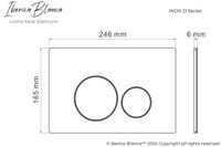 Комплект 3в1 IBERICA BLANCA инсталляция SILENCIO MINI, унитаз BURGOS ALTO белый, кнопка смыва INOX-О розовое золото глянцевое (IB.001M.BRA.234.8171) — фото 14, Комплекты унитаз + инсталляция