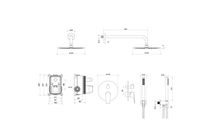 Товар: AQ1172BGM БЕТТА Set 3 в 1 душевой комплект, оружейная сталь - фото 2 AQ1172BGM БЕТТА Set 3 в 1 душевой комплект, оружейная сталь — фото 2, Встраиваемые душевые комплекты