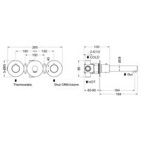 Смеситель для раковины встроенный с термостатом Timo Saona черный арт-2382/03SM — фото 2, Смесители для раковины