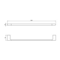 Полотенцедержатель Timo Luiro черное золото арт-18453/18 — фото 2, Полотенцедержатели