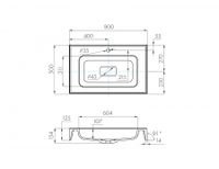 Раковина РИЧМОНД 80, белая 1A70593KRD010 — фото 5, Раковины