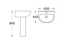 Товар: Пьедестал для раковины AQ5422-00 180*170*695, белый - фото 9 Пьедестал для раковины AQ5422-00 180*170*695, белый — фото 9, Пьедесталы для раковины