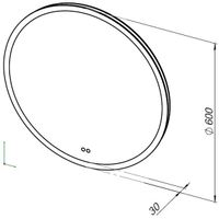Товар: Зеркало Aquanet Арт 60 RGB LED 00336635 - фото 3 Зеркало Aquanet Арт 60 RGB LED 00336635 — фото 3, Зеркала в ванную комнату