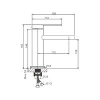 Смеситель для раковины BELZ , оружейная сталь арт-B10813-3 — фото 11, Смесители для раковины