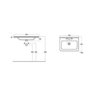 Умывальник "Никсон 50", Dreja арт-200630 — фото 3, Раковины подвесные