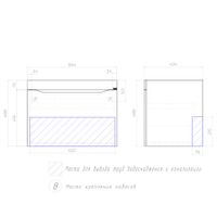 Тумба под раковину VIGO Grani 70 подвесная дуб золотой арт-165 дуб золотой — фото 8, Тумбы под раковину